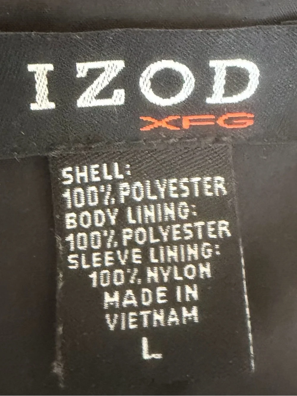 Izod Black Men's Quarter-Zip Windbreaker Pullover